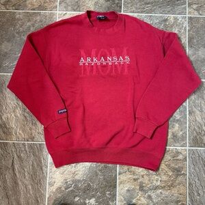Vintage Arkansas Razorback Mom Sweatshirt Large Jansport USA 90s